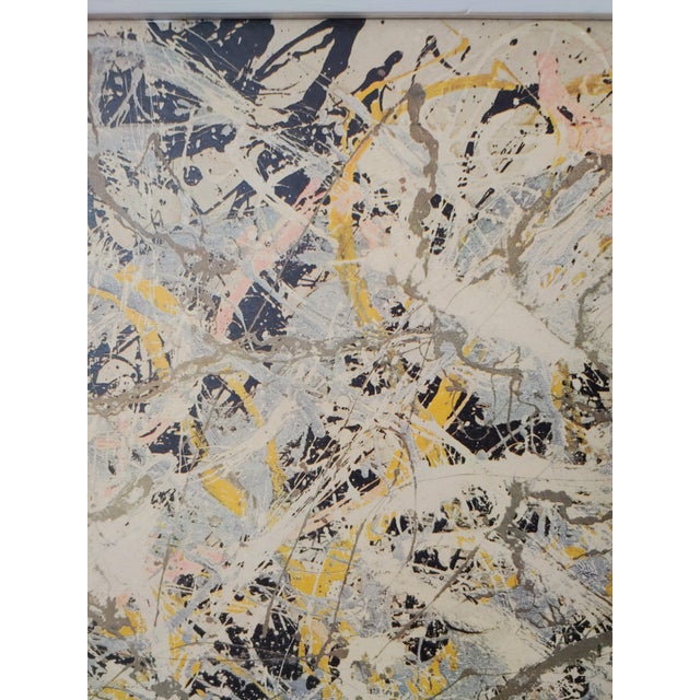 Abstract Expressionism Jackson Pollock Repro Print, Number 27, 1950, Framed For Sale - Image 3 of 7