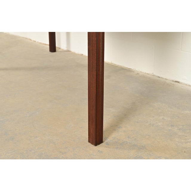 Baker Furniture Georgian Banded Mahogany Extension Dining Table For Sale - Image 10 of 13