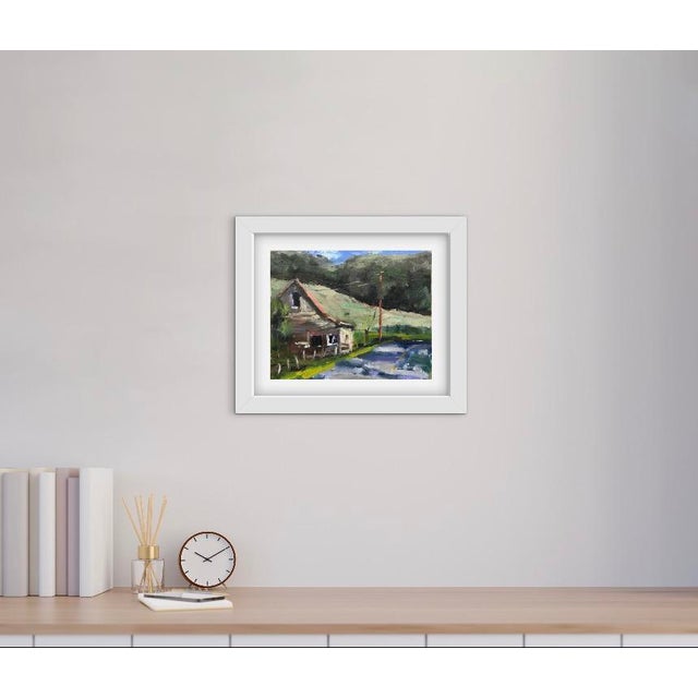 Quiet Places & Journeys — Rose Barn, Morgan Hill (Original Oil Landscape) For Sale - Image 4 of 9