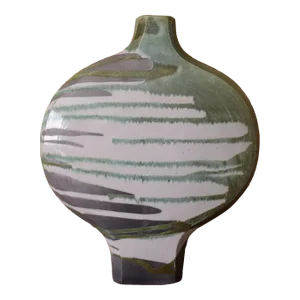 Creitz Signed and Dated 1989 Raku Style Large Vase