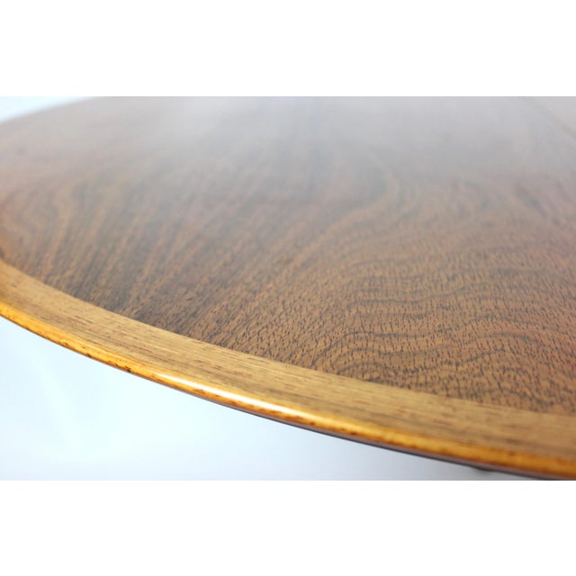 Brown Rosewood Dining Table, 1960s For Sale - Image 8 of 10