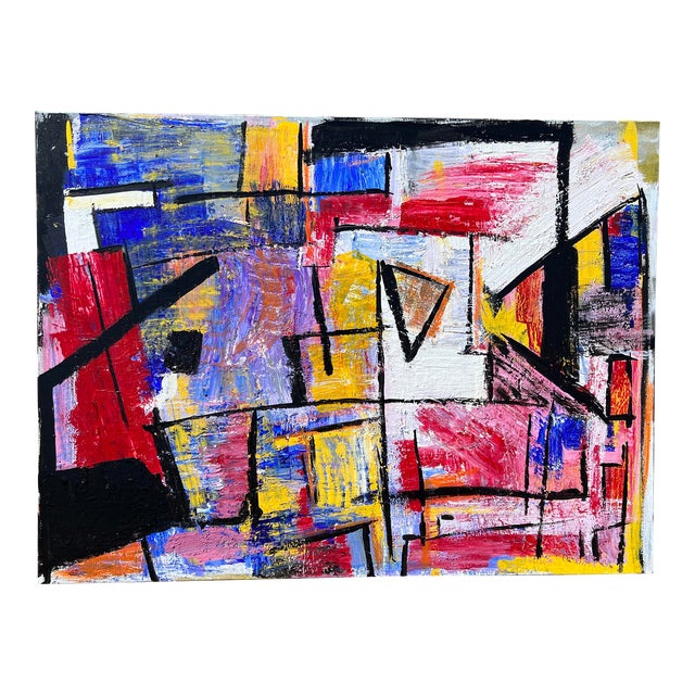 Abstract Composition in Bold Colors by Scott Anderberg For Sale