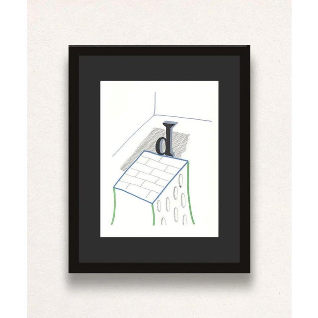 D' from 'Hockney's Alphabet' By David Hockney 1991 Lithograph on Exhibition Fine Art Cartridge paper 38.4 x 46.4 cm (15.12...