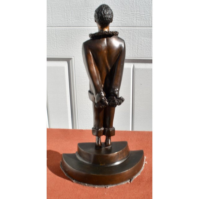 French Art Deco Style Bronze Bookends Flirt Lovers For Sale - Image 14 of 18