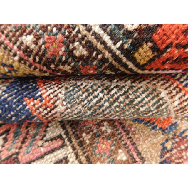 Antique Handwoven Persian Kurdish Runner Rug. 2'6"x 6'2" For Sale - Image 9 of 18