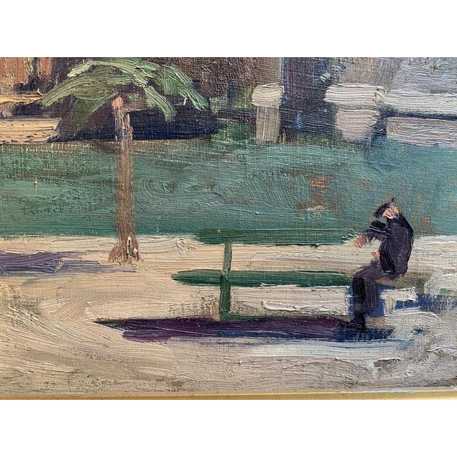 Lucien Jonas, The Garden of Notre Dame, 1928, Oil on Canvas For Sale - Image 5 of 7