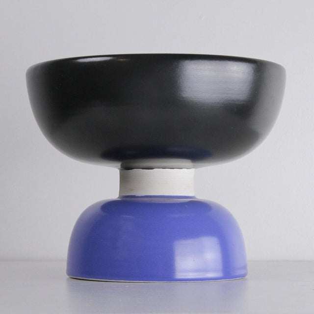 Small Ceramic Bowl by Ettore Sottsass for Bitossi, 1990s For Sale - Image 3 of 11