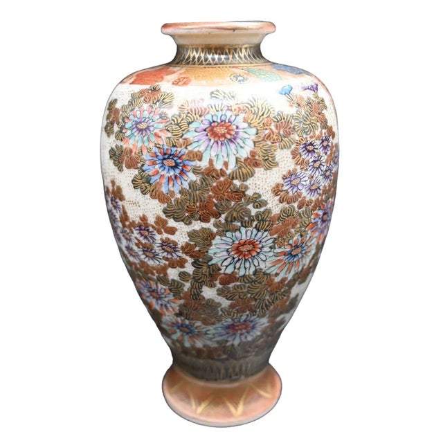 Japanese Satsuma Vase For Sale - Image 9 of 9