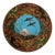 Pair of Japanese Cloisonne Enamel Meiji Plates With Mount Fuji and Flowers For Sale