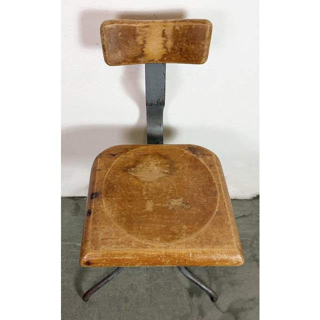 Industrial Factory Swivel Chair, 1950s For Sale - Image 6 of 17