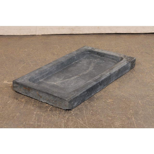 19th Century Spanish Rustic Grey Stone Basin Sink-- For Outdoor Use For Sale In Atlanta - Image 6 of 11