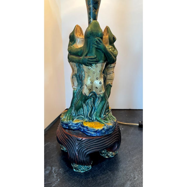 Frederick Cooper Vintage Frederick Cooper Frogs Lamps, a Pair For Sale - Image 4 of 18
