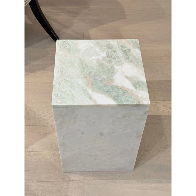 Stone Sagebrook Green Marbled Table For Sale - Image 7 of 7