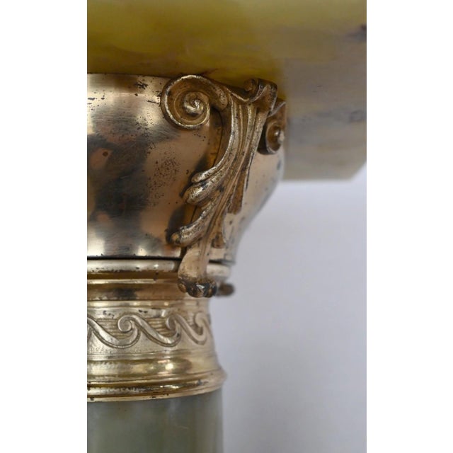 Onyx and Bronze Column, Late 19th Century For Sale - Image 9 of 18