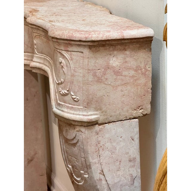 Stone Fine French Marble Mantelpiece, 18th Century For Sale - Image 7 of 11