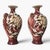 Japanese Pair of Antique Japanese Satsuma Moriage Peony Vases 19th C Expertly Restored For Sale - Image 3 of 8