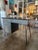 American Vintage Metal Desk With Walnut Top For Sale - Image 3 of 8