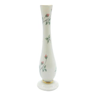 Vintage Lenox Rose Manor Porcelian Bud Vase For Sale