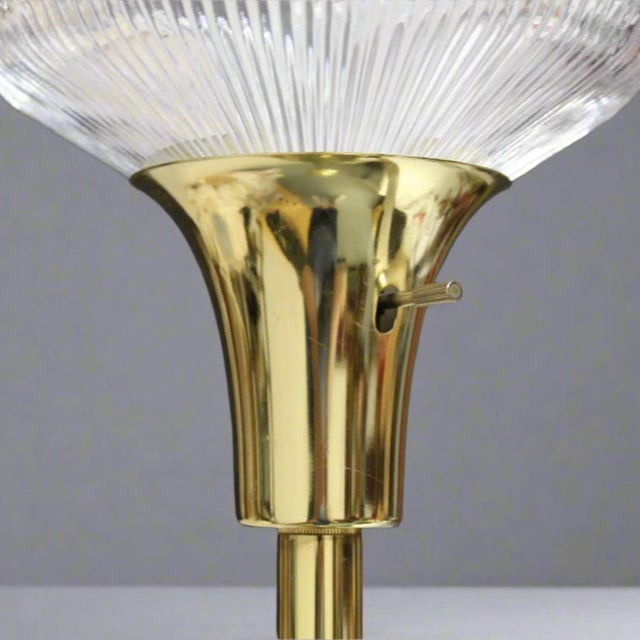 Acrylic Starburst ShadeTorchiere Lamp For Sale In Fayetteville, AR - Image 6 of 9