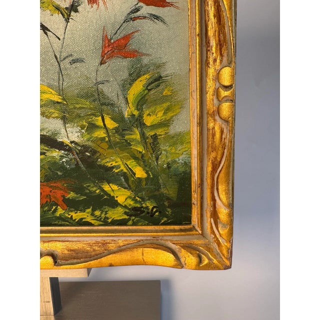 Traditional Floral Still Life Baroque Framed Original Oil Painting For Sale In Houston - Image 6 of 12