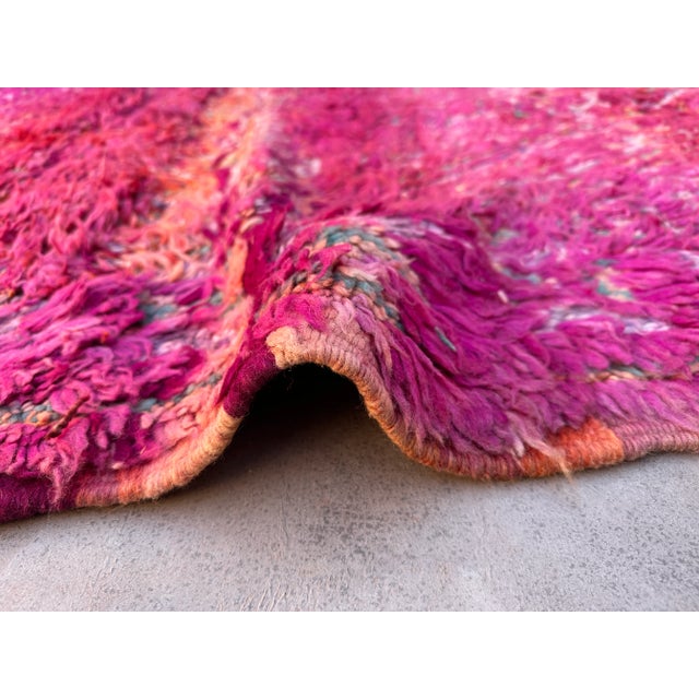 Mid-Century Moroccan Rug - 4'12" X 10'4" Ft For Sale - Image 11 of 11