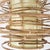 Stunning rattan and fabric pendant light. Made of expertly bent rattan and a central rattan cylinder that diffuses a...