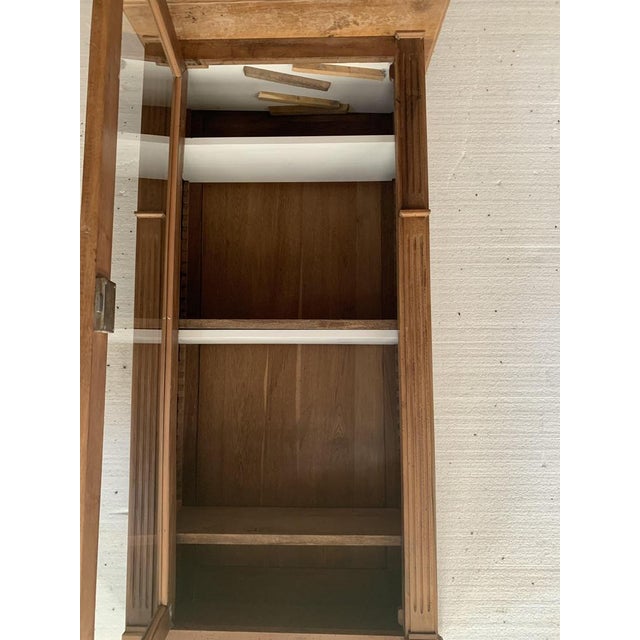 Two-Part Display Case in Walnut, 1900s For Sale - Image 9 of 12