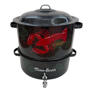 Vintage New England-Style Lobster or Clam Bake Pot With Spigot For Sale