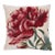 Peony Red Woven Cushion With Feather Filler - 42x42cm (17"x17") For Sale