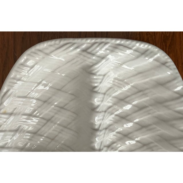 Vintage Basketweave Serving Dish- Portugal-Neuwirth For Sale In New York - Image 6 of 7