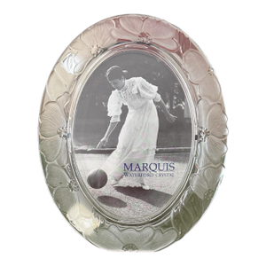 Marquis by Waterford Crystal Picture Frame Floral Glass Frame Made in Austria