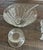 Vintage Jeannette Feathered Glass Punch Bowl With Base, 12 Punch Cups, and Ladle For Sale In Phoenix - Image 6 of 7