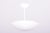 White Mid-Century Chandelier in Lacquered Metal and Opal Glass, Czech, 1960s For Sale - Image 8 of 8