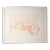 Original Signed Nude Reclining Figure Drawing in Orange With White Frame For Sale