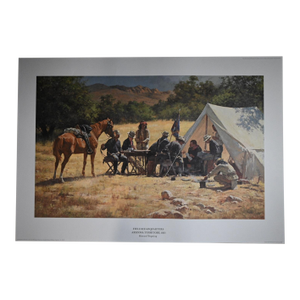 Field Headquarters, Arizona Territory, 1885 Signed Limited Edition Print by Howard Terpning