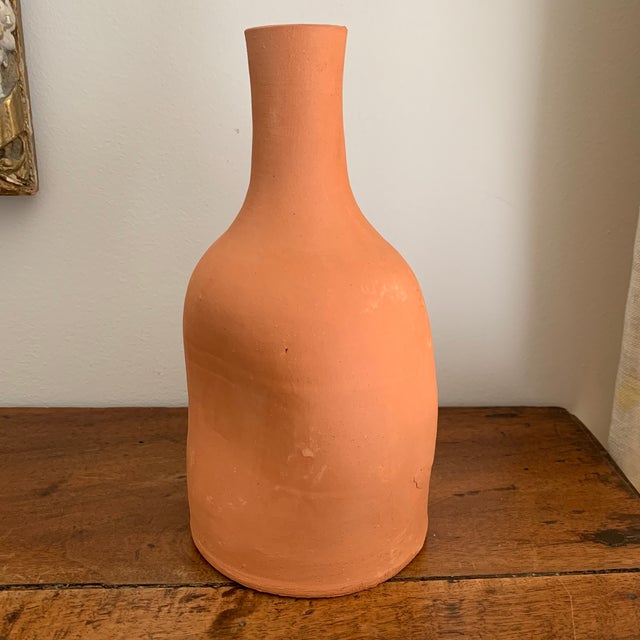 Modern Terracotta Indented Form Vase. Looks great with our other vase listings.