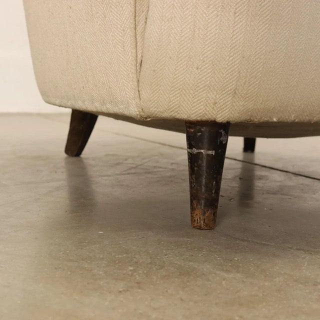 Vintage Fabric Armchair, 1950s For Sale - Image 5 of 10