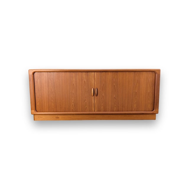 Mid-Century Danish Teak Credenza with Roller Doors from Dyrlund, 1960s For Sale - Image 12 of 12