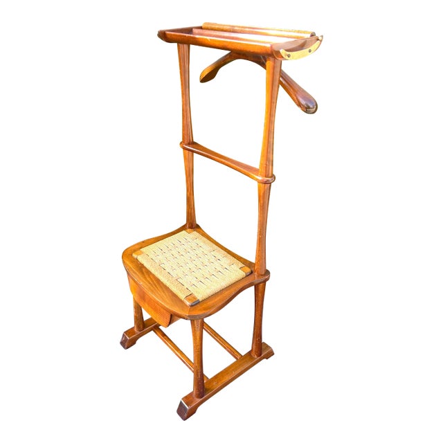 Italian Mid-Century Modern Beech Valet Chair by Spqr For Sale