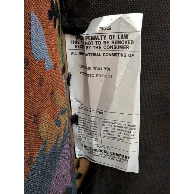 Textile Pair of Vintage Chiclet Style Postmodern Side Chairs With Alexander Girard Style Fabric For Sale - Image 7 of 7