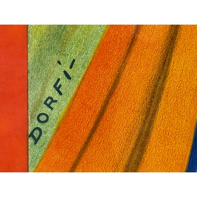 Blue L’Alsacienne Original Custom Framed Poster, Circa 1920's For Sale - Image 8 of 12