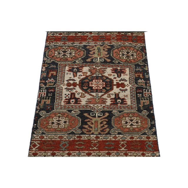 Tribal Rug & Kilim’s Tribal Style Rug With Primitivist Geometric Pattern and Medallions For Sale - Image 3 of 7