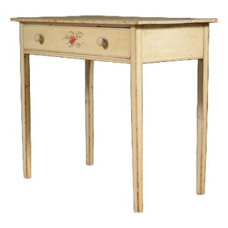 Early Victorian Painted Pine Side Table, 1840s For Sale