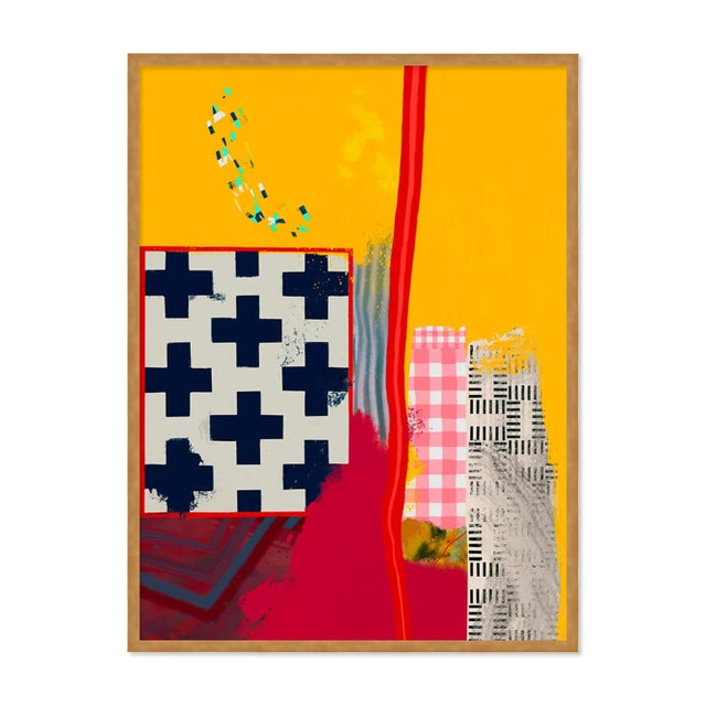 Contemporary Baldessari by Jonathan Ryan Harvey, Art Print in Gold Frame, Large For Sale - Image 3 of 3