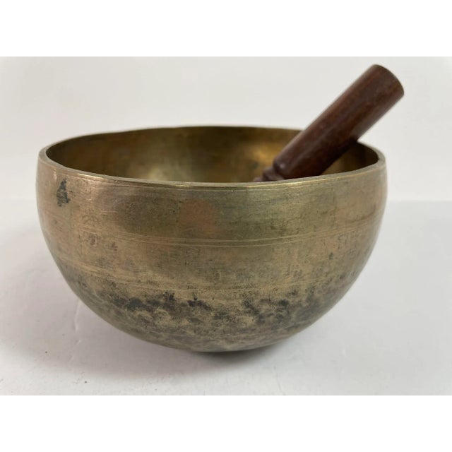 Vintage Asian Hammered Bronze Singing Bowl 1950s. Asian Bronze Vessel Singing Bowl. A special collectible piece. Made from...