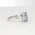 14k White Gold Ring With Octagon Aquamarine and Diamonds For Sale - Image 18 of 18
