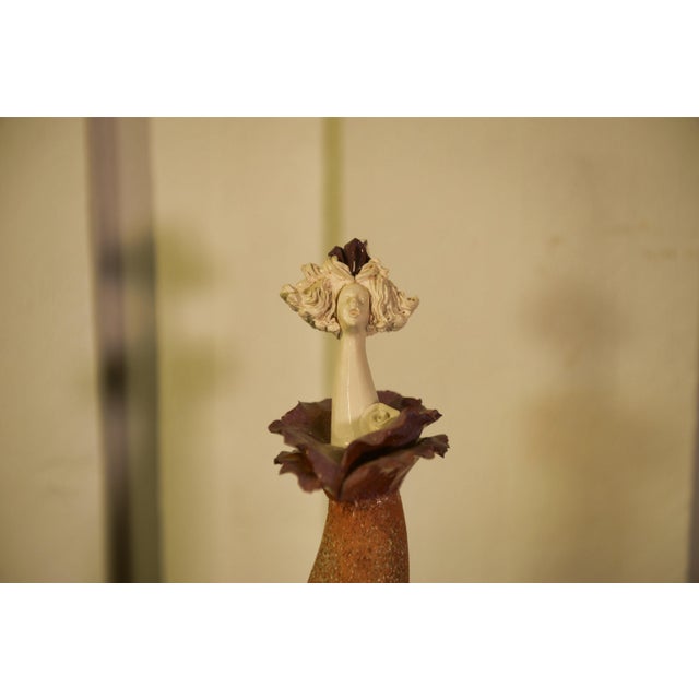 Art Sculpture of a Woman in Terracotta and Earthenware, 2000s For Sale - Image 3 of 8