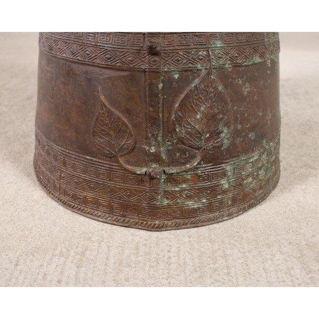 Southeast Asian Patinated Bronze Rain Drum or Drinks Table For Sale - Image 13 of 16