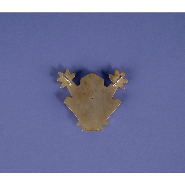Handmade Silver Frog Brooch For Sale - Image 9 of 10