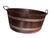 Antique French Papier-Mâché Utility Bowl With Iron Handles, Late 19th Century For Sale - Image 4 of 8